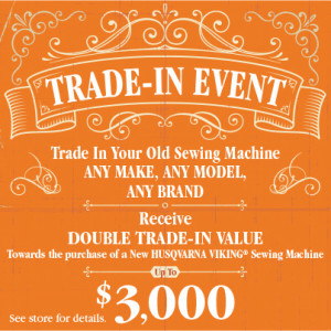 Sewing Machine Trade-in Event