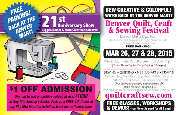 Denver Quilt, Craft and Sewing Festival 2015