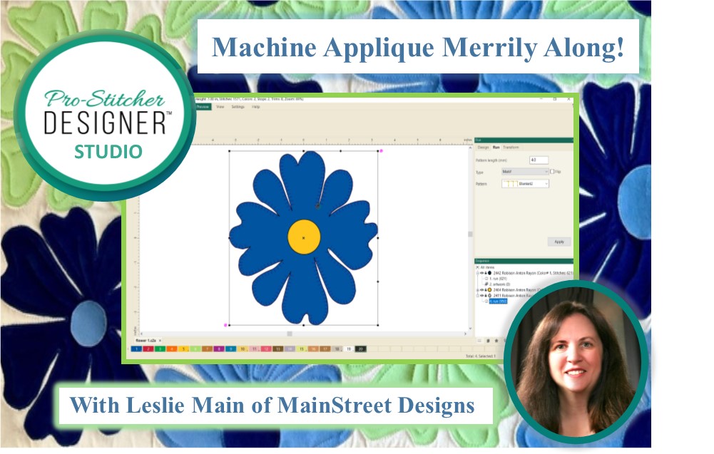 Machine Applique Merrily Along!