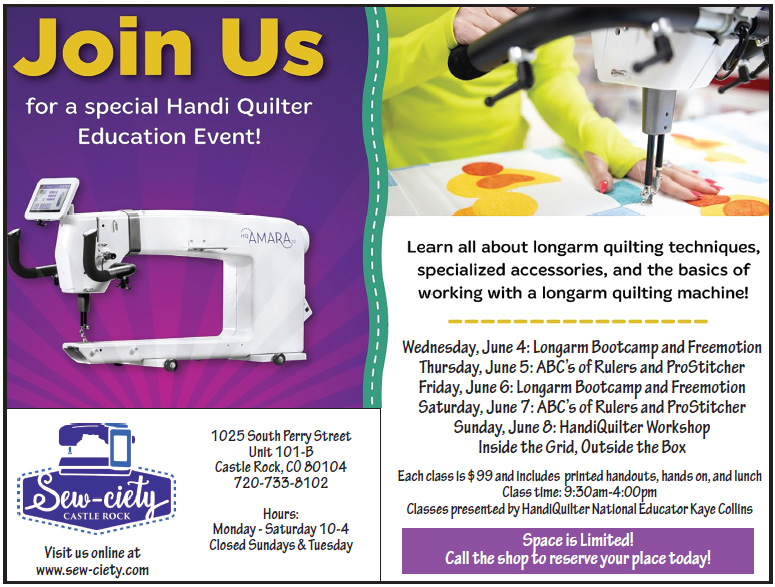 Handi Quilter Special Event 2025