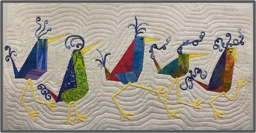 Birds Flip and Stitch Technique